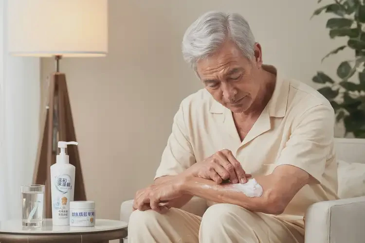 老年人手臂長濕疹能夠徹底治愈嗎(圖2)