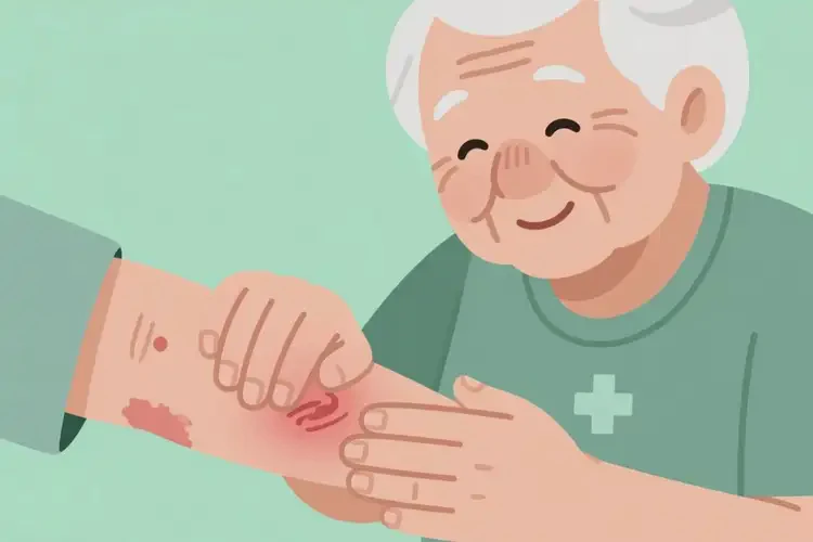 高齡老人手臂有濕疹能夠徹底治愈嗎(圖1)