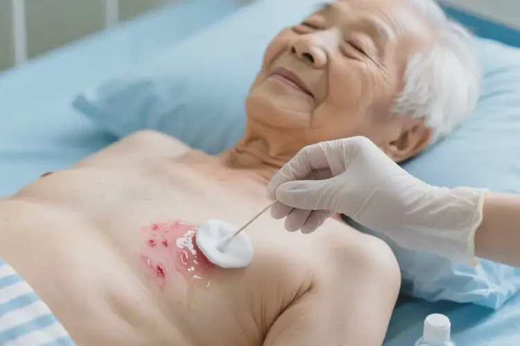 高齡老人肚子經常長濕疹能夠徹底治愈嗎(圖1)