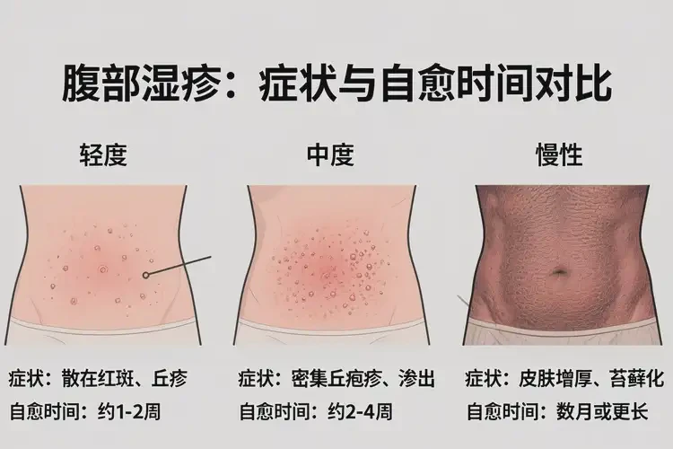 大學(xué)生肚子上容易起濕疹不管它會(huì)自己痊愈嗎(圖3)