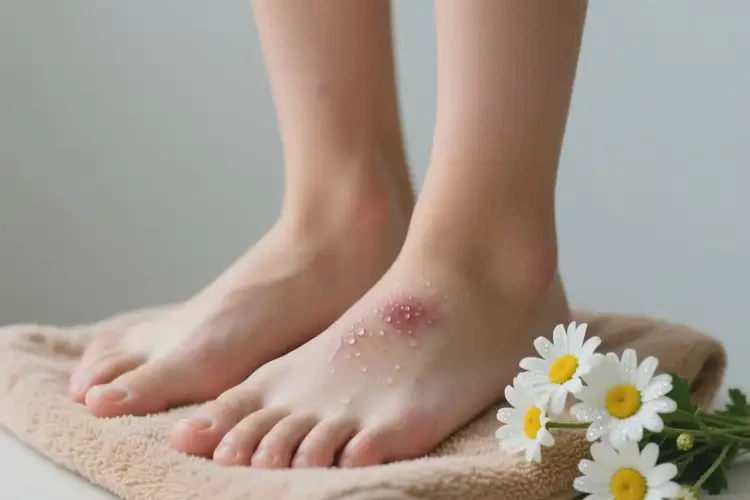 青少年脚上长湿疹可不可以彻底自愈(图2)