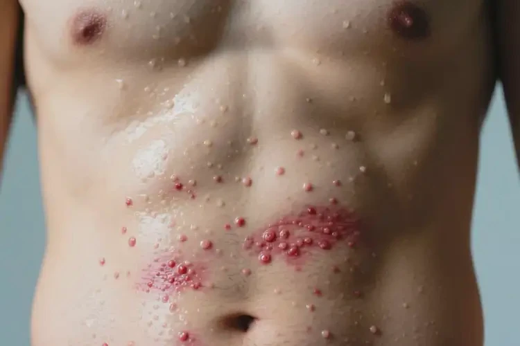 男人肚子上出濕疹可以徹底自愈嗎(圖2)