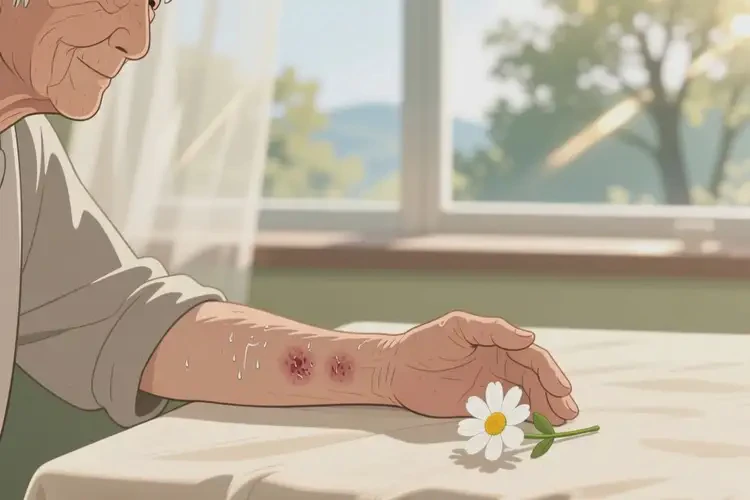 老人手臂經(jīng)常起濕疹能靠自己自愈嗎(圖1)