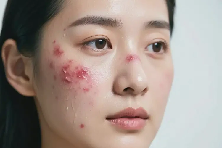 女人面部经常长湿疹不管它会自己自愈吗(图4)