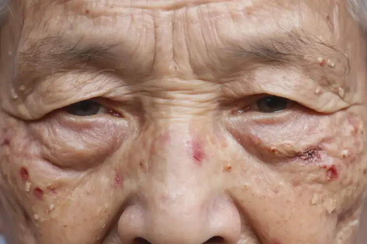 高齡老人臉上起濕疹能徹底自愈嗎(圖4)