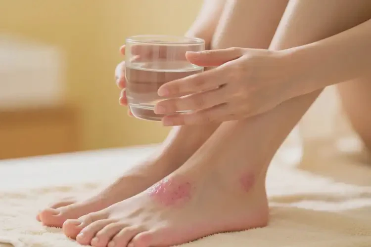 女性腳上偶爾長濕疹能徹底自愈嗎(圖2)