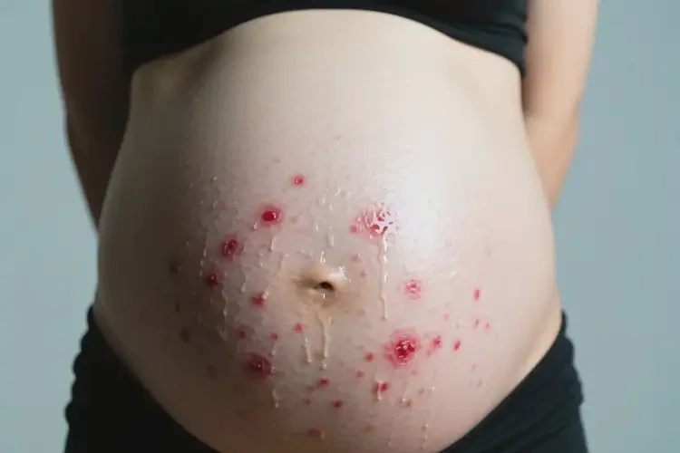 孕婦肚子上有濕疹能徹底自愈嗎(圖1)