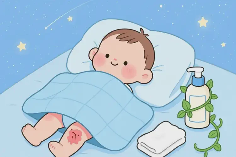 幼兒大腿上起濕疹不管它會自己好嗎(圖1)