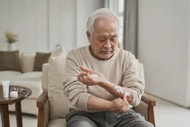 老人大腿上經(jīng)常長濕疹不管它會自己自愈嗎(圖2)