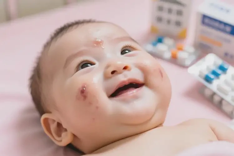 寶寶臉上長濕疹不管它會自己自愈嗎(圖4)