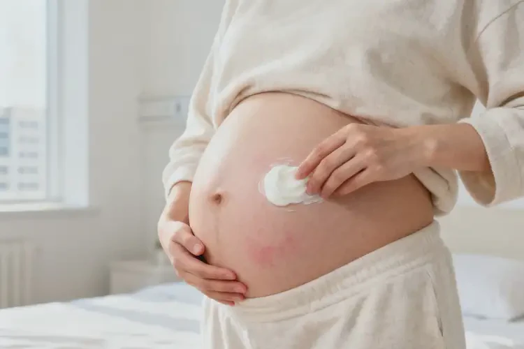 產(chǎn)婦肚子長濕疹不管它會自己自愈嗎(圖2)