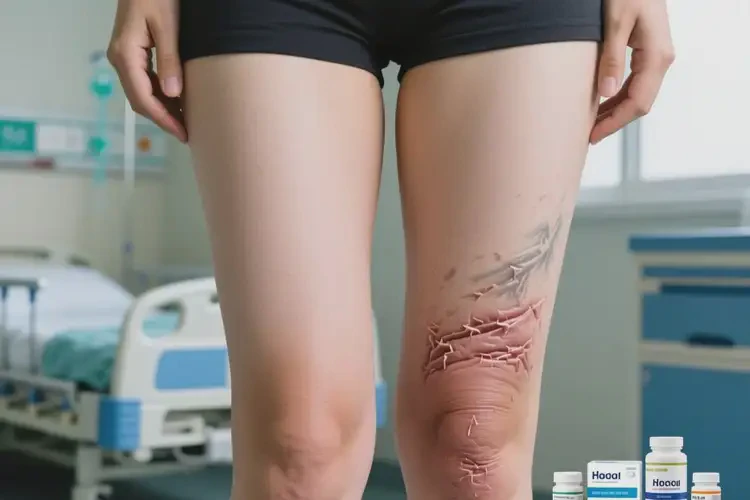 女性大腿上經(jīng)常起濕疹能靠自己自愈嗎(圖1)