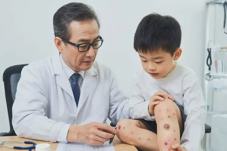 孩子小腿容易起濕疹不管它會(huì)自己自愈嗎(圖2)