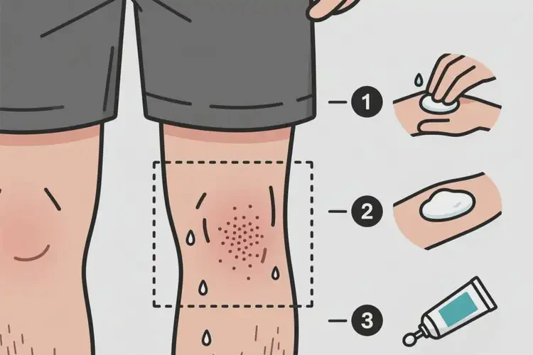 男人大腿上容易長(zhǎng)濕疹能夠徹底治愈嗎(圖1)