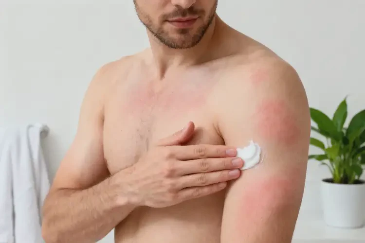 男人全身偶爾起濕疹能夠徹底治愈嗎(圖2)