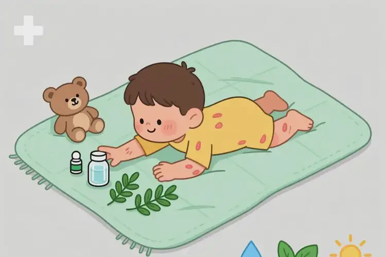 少兒全身出現(xiàn)濕疹能徹底自愈嗎(圖1)