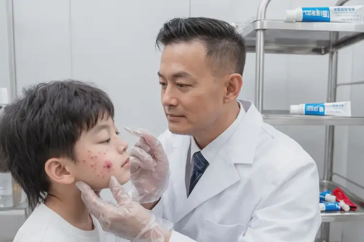 兒童面部有濕疹不管它會自己痊愈嗎(圖3)