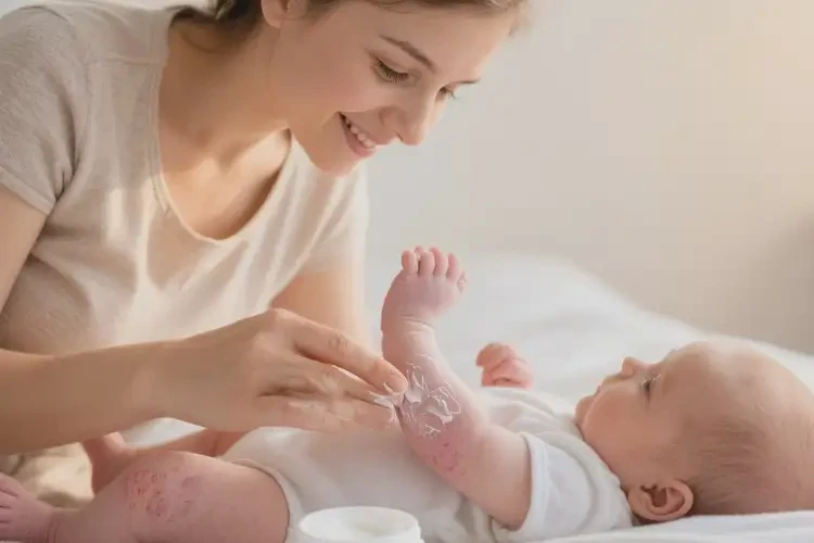 新生兒小腿上偶爾起濕疹可以徹底自愈嗎(圖4)