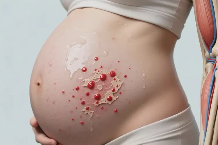 孕婦肚子上容易長濕疹能夠徹底治愈嗎(圖1)