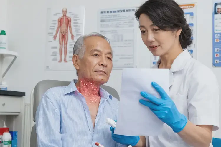 老人脖子偶爾起濕疹不管它會(huì)自己自愈嗎(圖2)