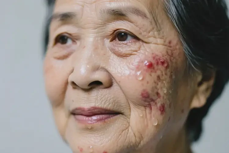 老年人臉上容易長濕疹不管它會自己痊愈嗎(圖2)
