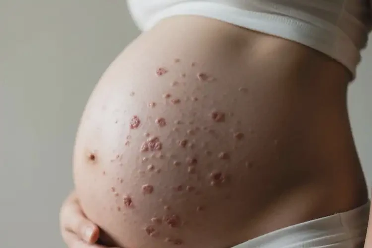 孕婦肚子上出現(xiàn)濕疹不管它會自己痊愈嗎(圖4)