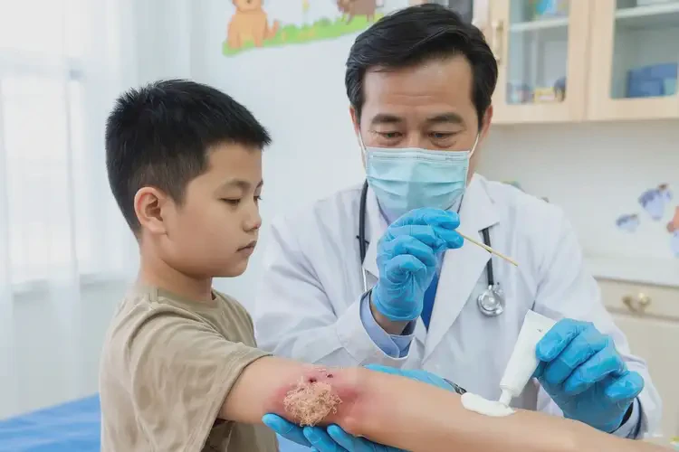 兒童手臂上出濕疹能徹底自愈嗎(圖3)