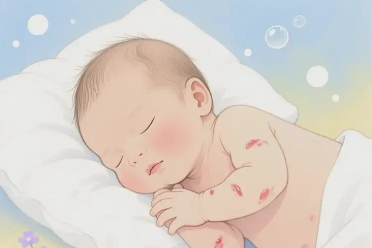 新生兒身上容易長濕疹不管它會自己自愈嗎(圖2)