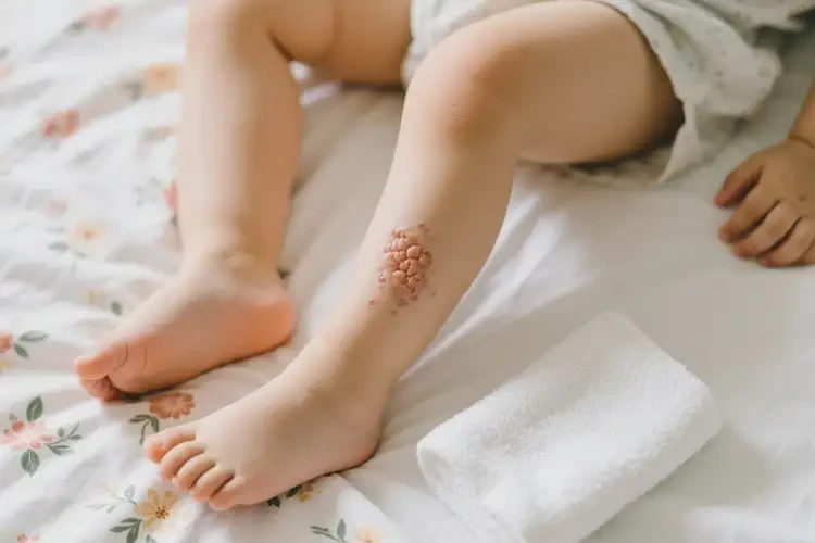 孩子小腿偶爾長濕疹不管它會自己好嗎(圖2)