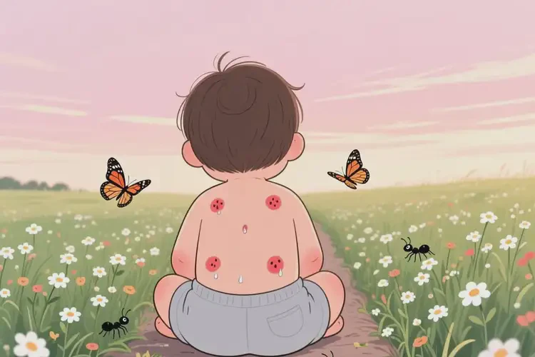 幼兒身上偶爾長濕疹不管它會(huì)自己自愈嗎(圖1)