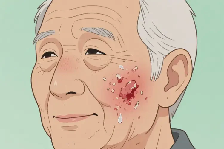 老年人臉上長(zhǎng)濕疹可不可以徹底自愈(圖1)