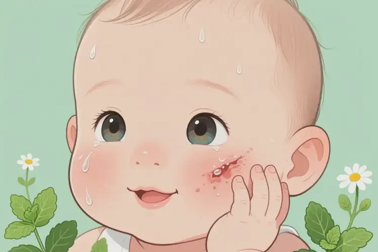 寶寶面部容易長(zhǎng)濕疹能靠自己自愈嗎(圖2)