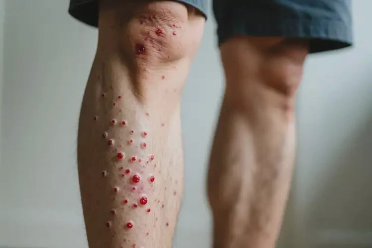 男人小腿长湿疹不管它会自己好吗(图2)