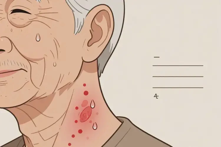 老人脖子有濕疹可不可以徹底自愈(圖3)