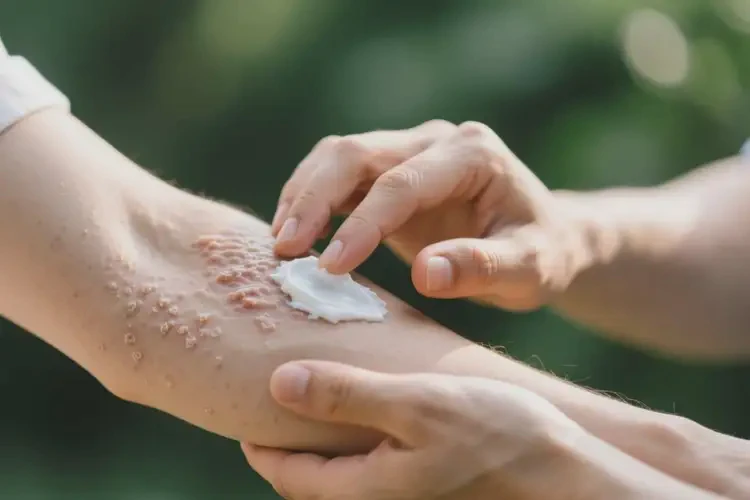 男性手上偶爾起濕疹能夠徹底治愈嗎(圖1)