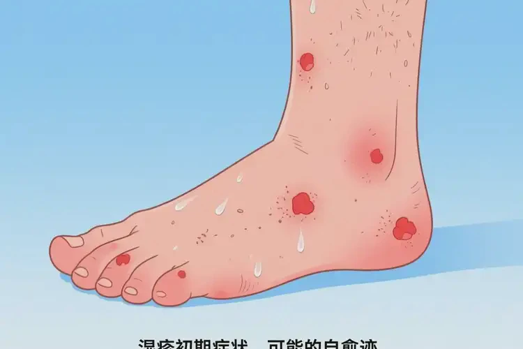 男生脚上长湿疹不管它会自己痊愈吗(图4)