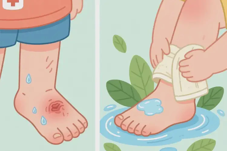 兒童腳上出現(xiàn)濕疹能夠徹底治愈嗎(圖3)