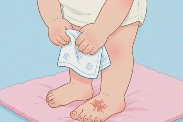 幼兒腳上偶爾長濕疹能夠徹底治愈嗎(圖2)