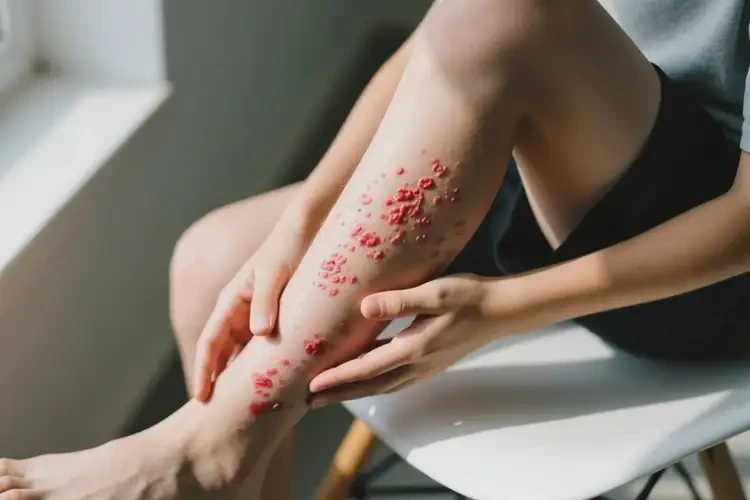 中學(xué)生大腿出現(xiàn)濕疹不管它會(huì)自己自愈嗎(圖4)