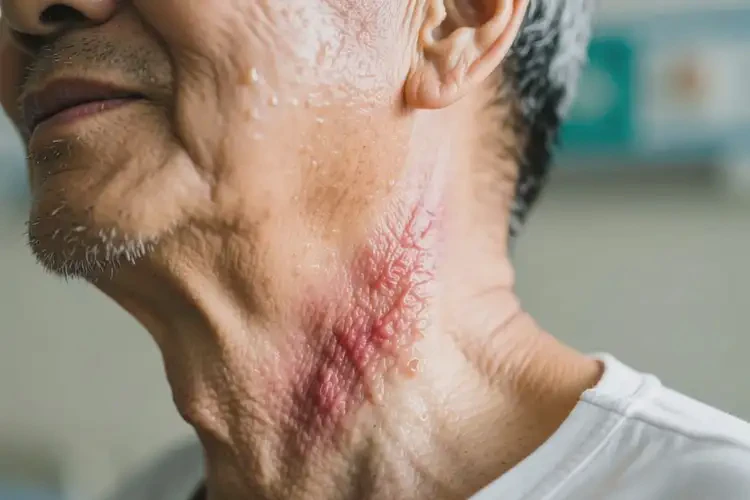 老人脖子上經(jīng)常起濕疹不管它會自己好嗎(圖1)