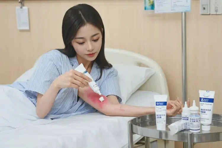 產(chǎn)婦手臂長濕疹不管它會自己痊愈嗎(圖1)