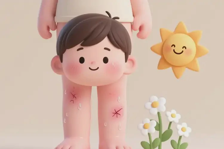 小孩大腿上容易起濕疹可不可以徹底自愈(圖2)