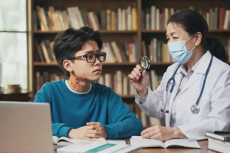 大學(xué)生脖子長(zhǎng)濕疹能夠徹底治愈嗎(圖3)