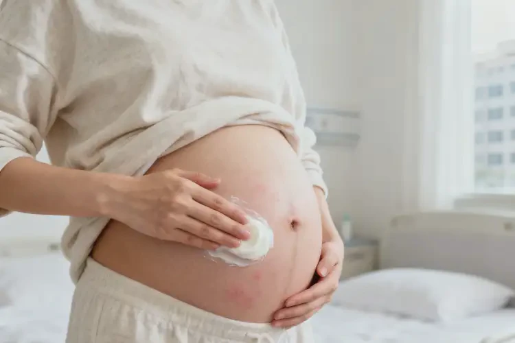 產(chǎn)婦肚子長濕疹不管它會自己自愈嗎(圖4)