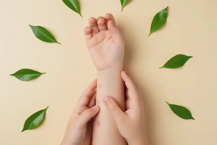 孩子手臂上容易起濕疹可以徹底自愈嗎(圖3)