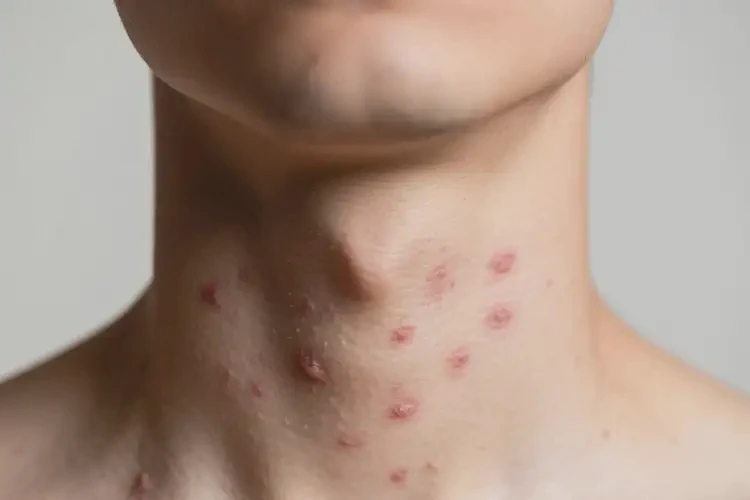 青年人脖子偶爾起濕疹不管它會自己好嗎(圖1)