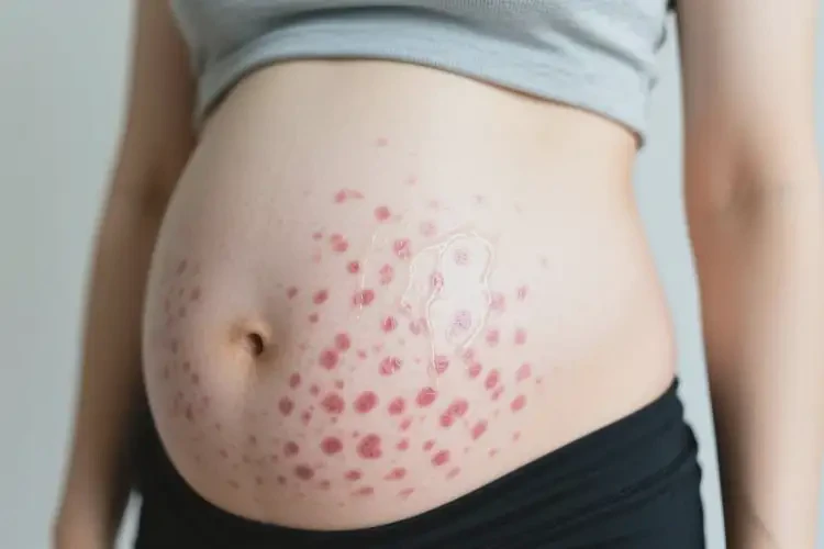 女生肚子上出濕疹能靠自己自愈嗎(圖2)