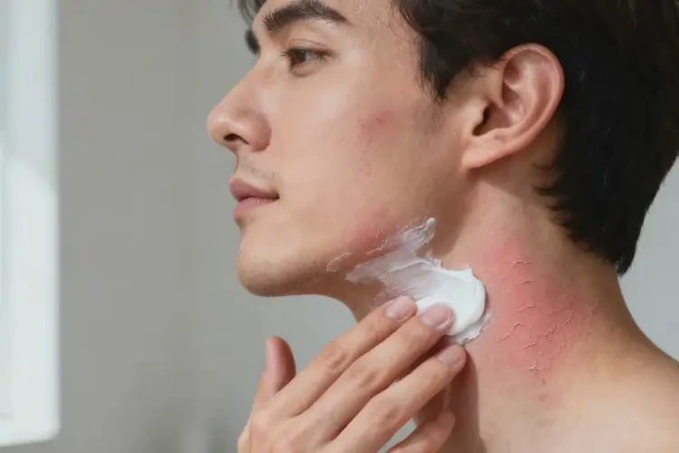 男性脖子起濕疹可以徹底自愈嗎(圖1)