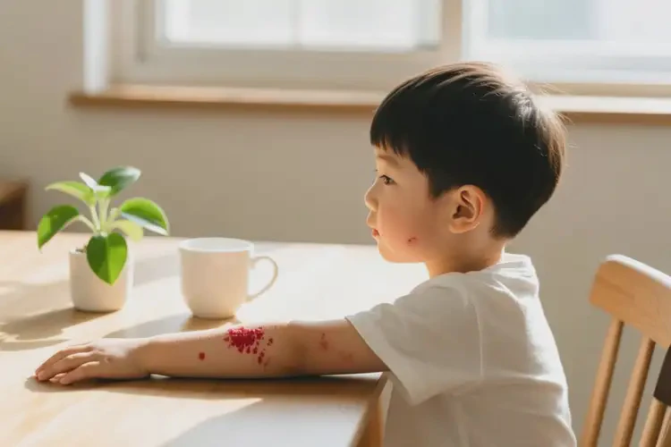 小學生手臂上起濕疹能不能徹底自愈(圖3)