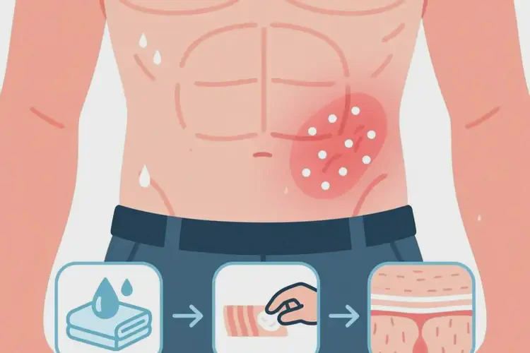 男性肚子上容易起濕疹能夠徹底治愈嗎(圖2)